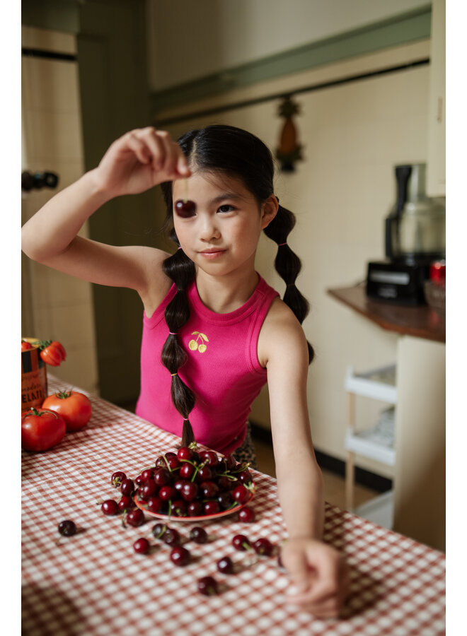 Petit Blush - Rib singlet - Rose violet