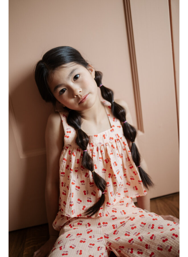 Petit Blush - Summer blouse - Cherry AOP