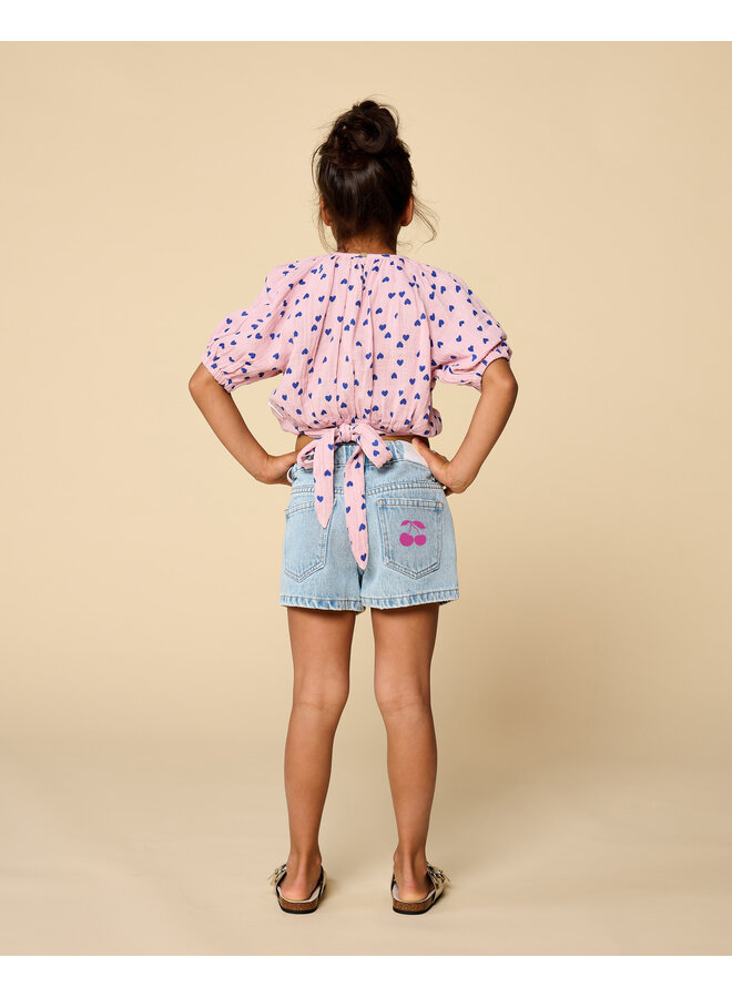 Petit Blush - Jeans short - Pale light blue