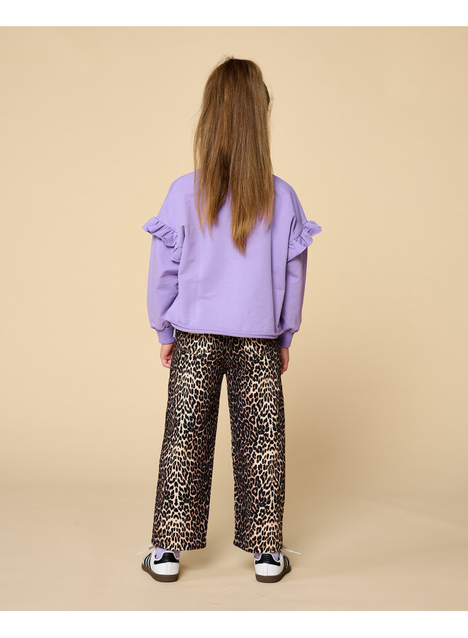 Petit Blush - Ballon fit jeans - Leopard AOP