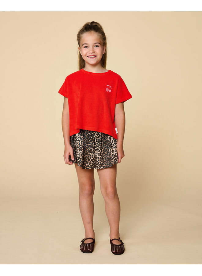 Petit Blush - Ruffle short - Leopard AOP