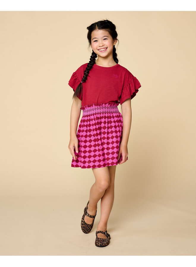 Petit Blush - Mini smock skirt - Berry blush