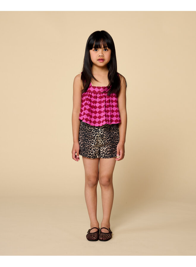 Petit Blush - Jeans short - Leopard AOP