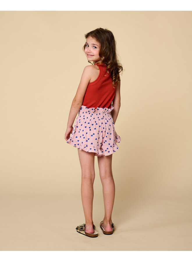 Petit Blush - Rib singlet - Burnt brick