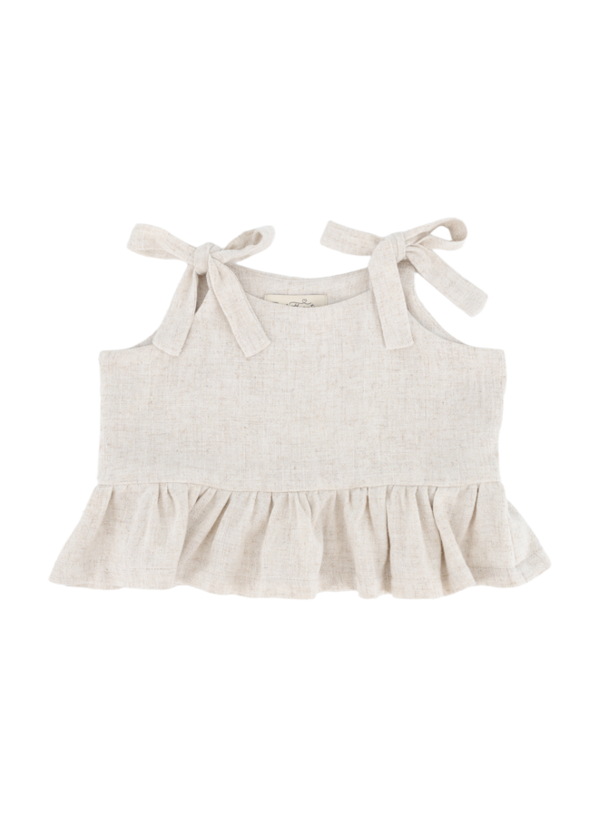 Bow top Peach - Natural