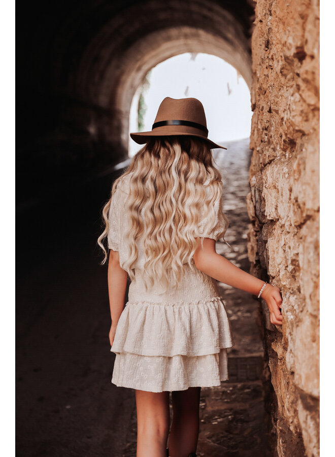 The littlecuties - Ruffle skirt Aloha - Flowers ecru