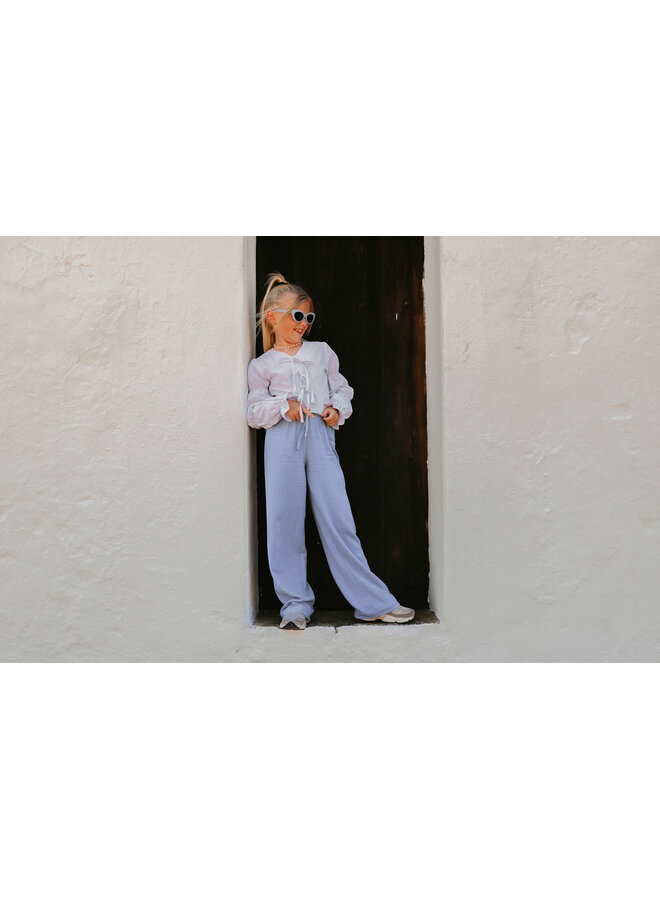 The littlecuties - Top Sanna - Stripe light blue