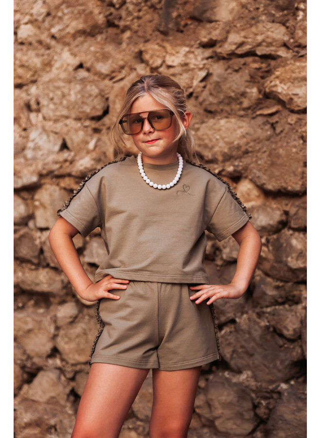 The littlecuties - Shorts Kensi - Khaki green