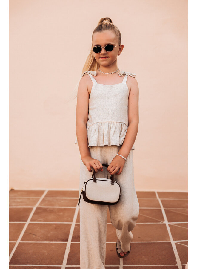 The littlecuties - Bow top Peach - Natural