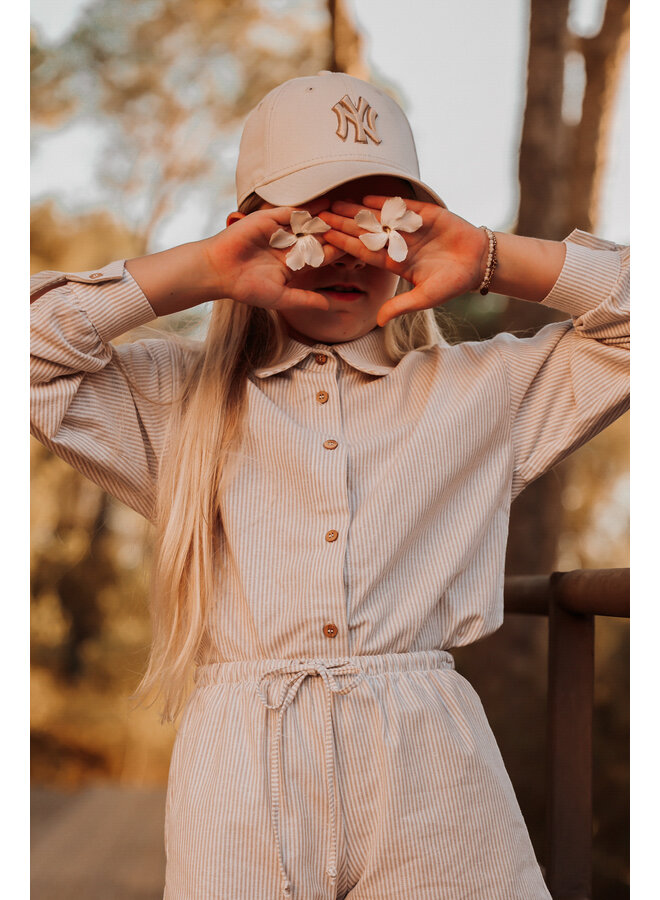 The littlecuties - Blouse Jara - Stripe light beige