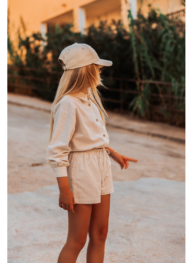 The littlecuties - Shorts Rose - Stripe light beige