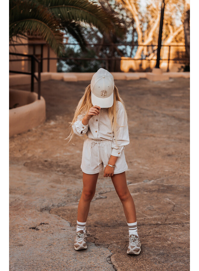 The littlecuties - Shorts Rose - Stripe light beige