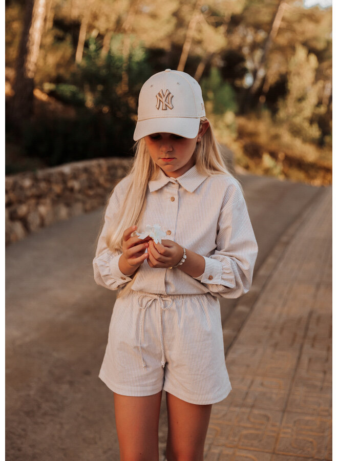 The littlecuties - Shorts Rose - Stripe light beige