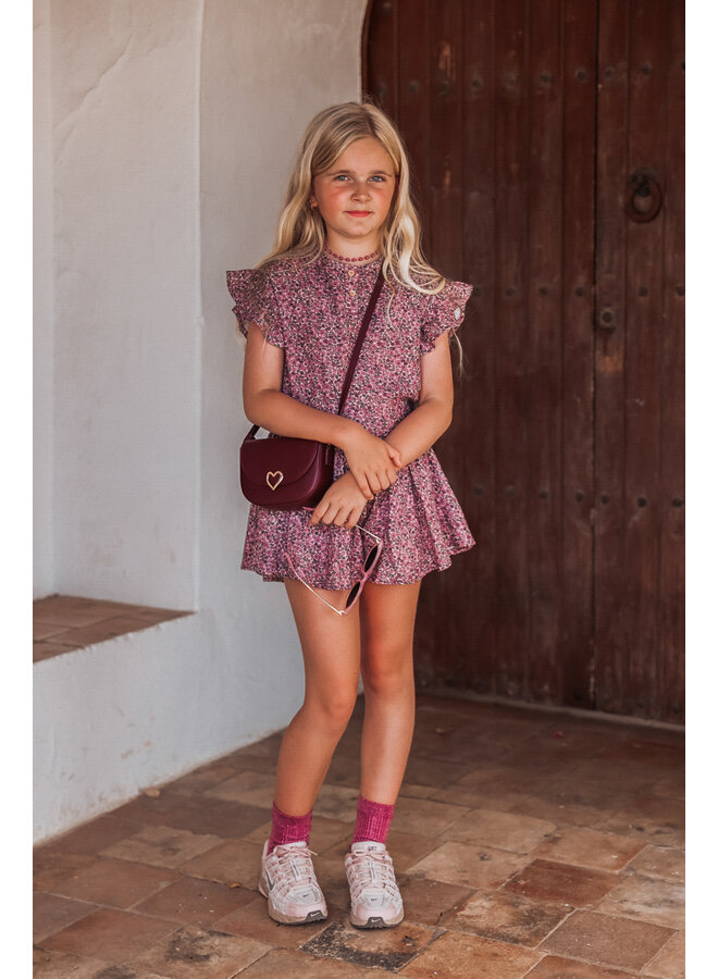 The littlecuties - Shirt Luna - Flowers mauve