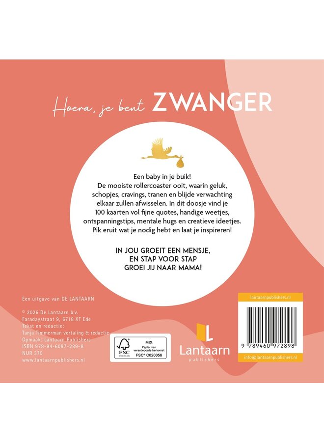Lantaarn Publishers - Levensmomenten - Hoera, je bent zwanger