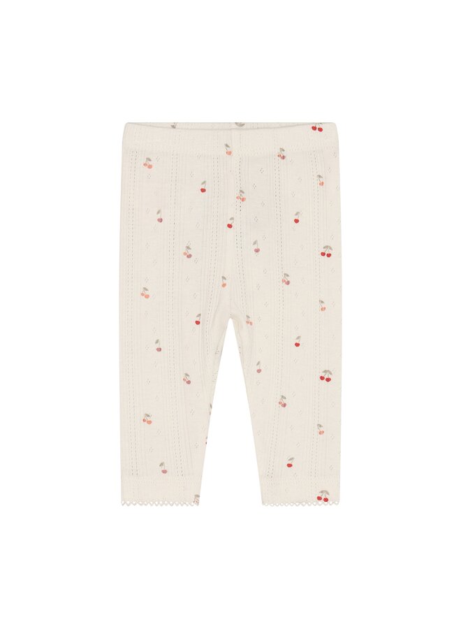 Leggings pointelle AOP - Eggnog