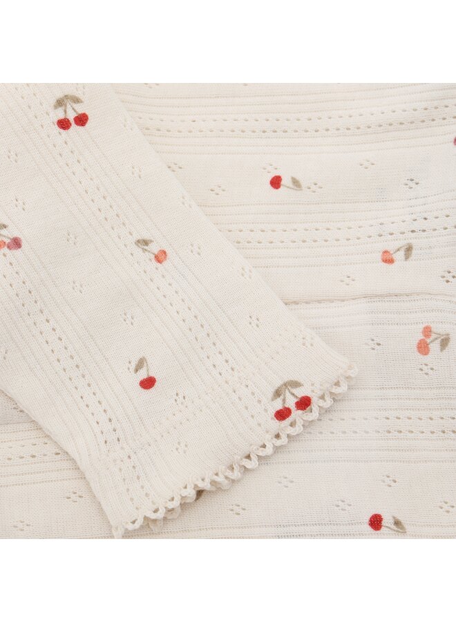 Fixoni - Leggings pointelle AOP - Eggnog