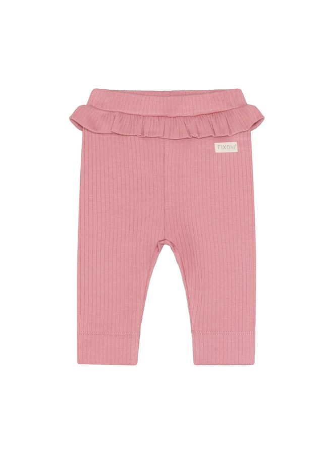 Fixoni - Leggings rib - Dusty rose