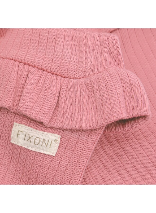 Fixoni - Leggings rib - Dusty rose