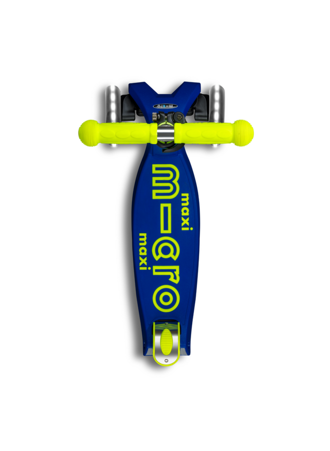 Micro Step - Maxi Micro inklapbaar LED - Blauw/Geel neon