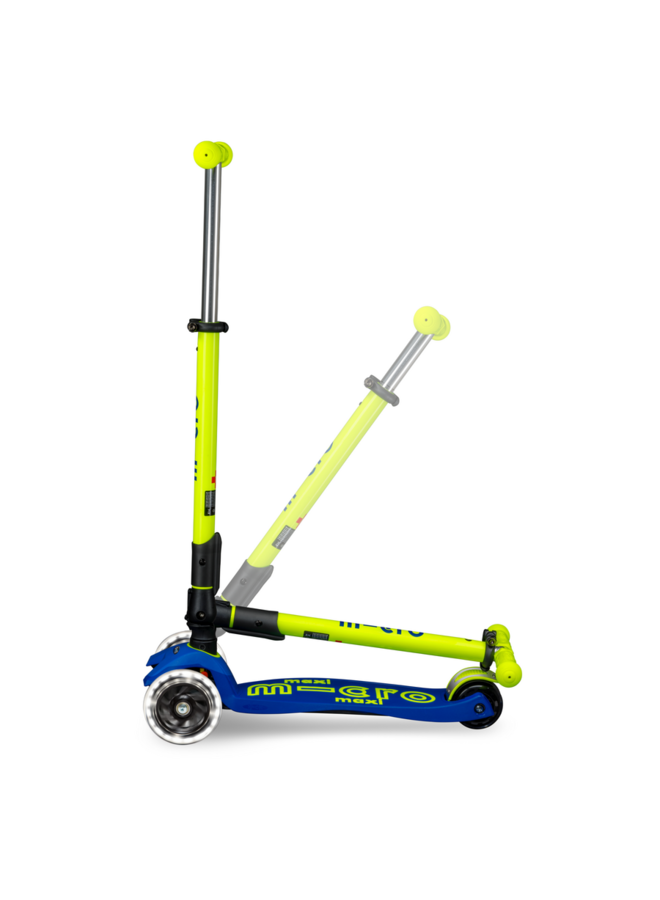 Micro Step - Maxi Micro inklapbaar LED - Blauw/Geel neon