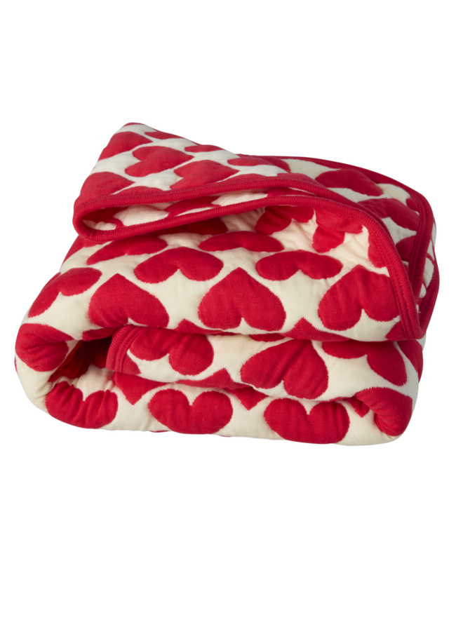 Klein katoen deken - Rood