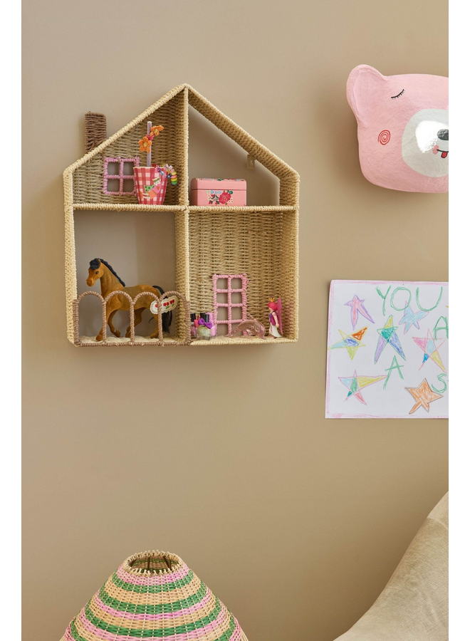 rice - Huis wandplank - Roze