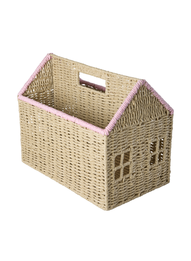 Huis boekenopslag - Roze