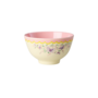 rice - Kleine melamine kom - Crème spread your wings print