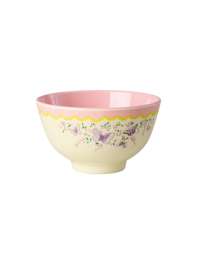 Medium melamine kom - Crème spread your wings out