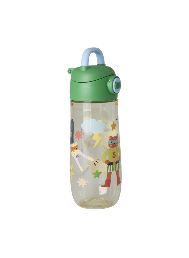 Tritan fles - Groen hero print