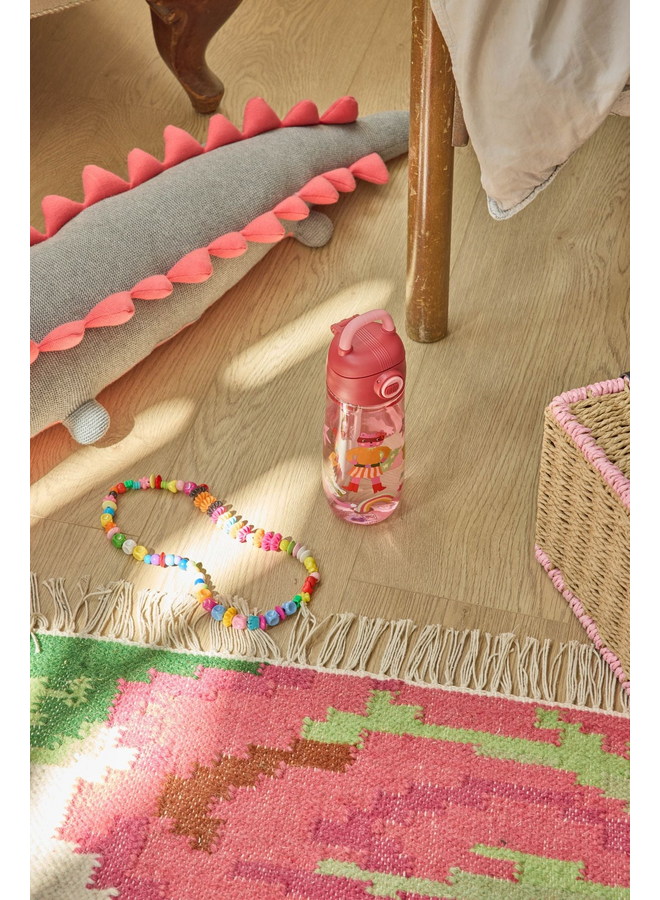 rice - Tritan fles - Roze hero print