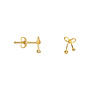 Bibi Camille - Mini bow stud earring - Gold