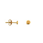 Bibi Camille - Mini smiley stud earring - Gold
