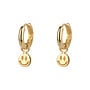 Bibi Camille - Smiley small hoop earring - Gold