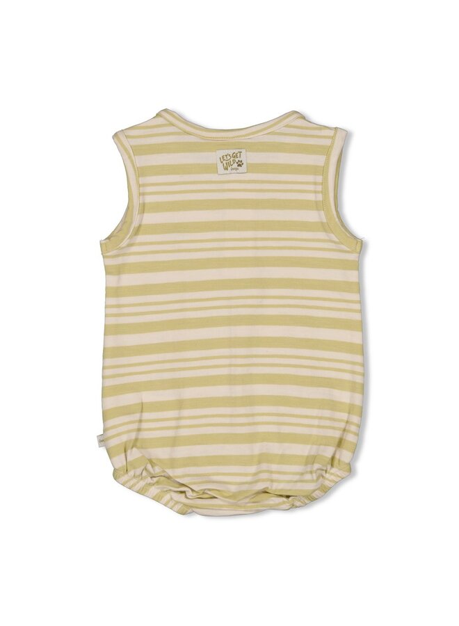 Feetje - Romper streep - Safari Savage - Groen