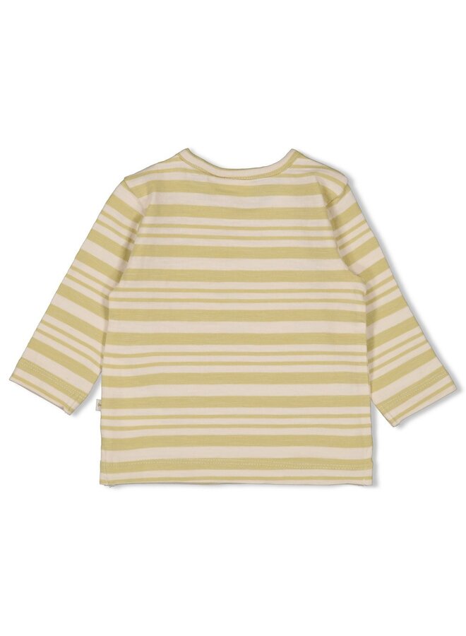 Feetje - Longsleeve streep - Safari Savage - Groen