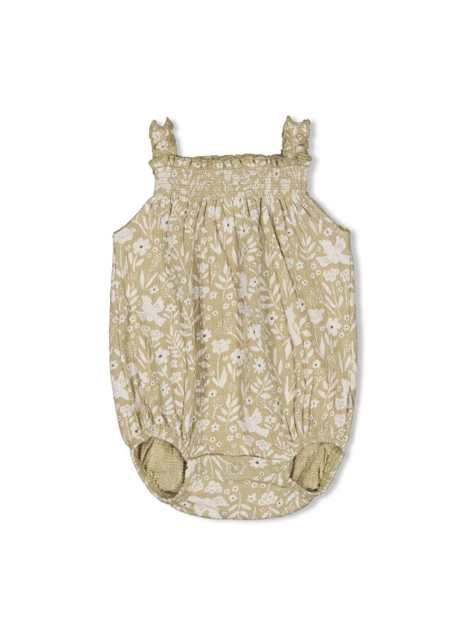 Playsuit crinkle AOP - Let Your Dreams Blossom - Groen