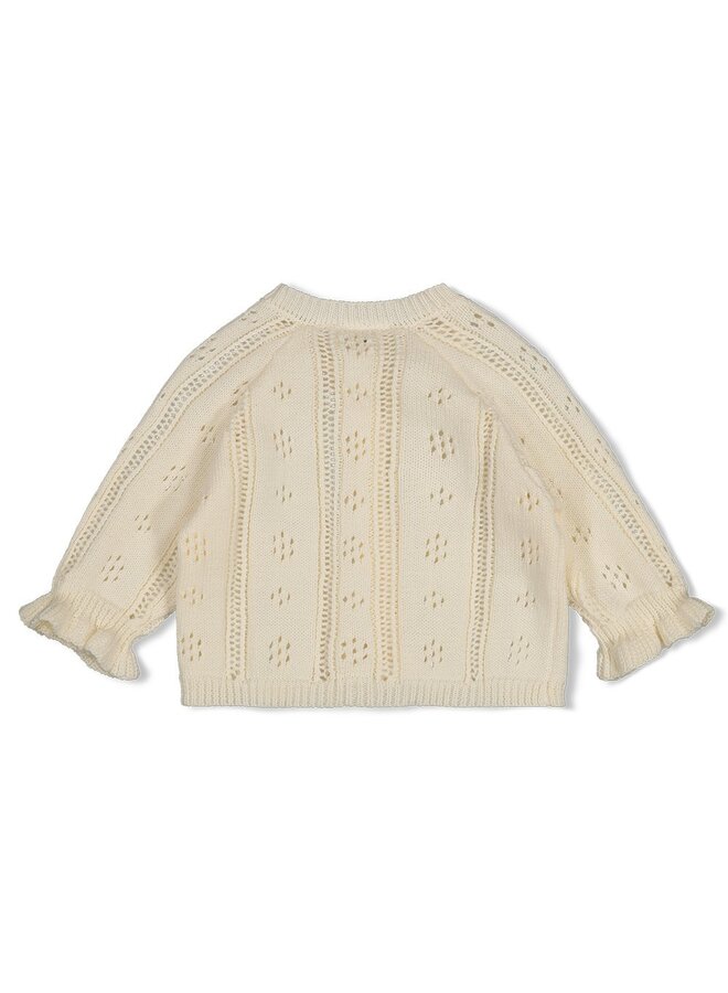 Feetje - Vestje gebreid - Let Your Dreams Blossom - Offwhite