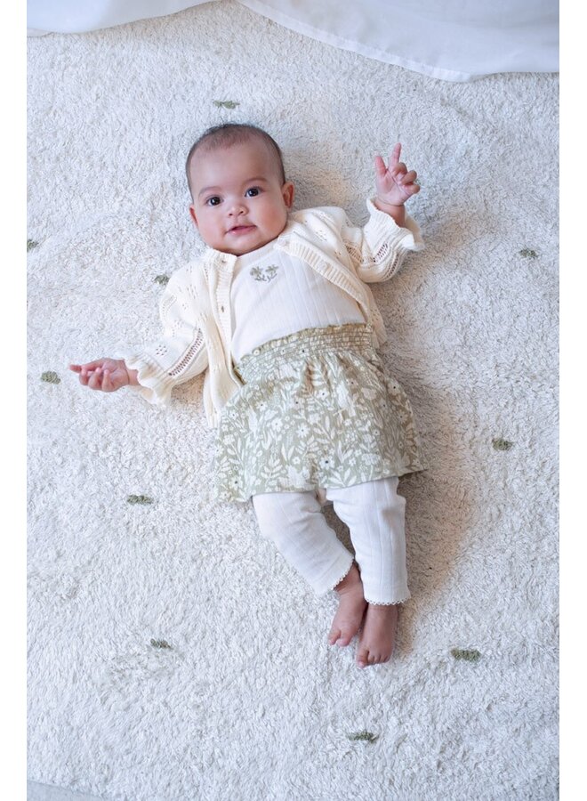 Feetje - Vestje gebreid - Let Your Dreams Blossom - Offwhite