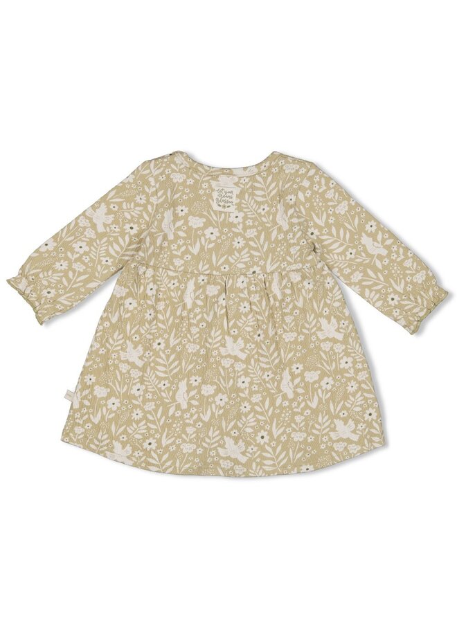 Feetje - Jurk crinkle AOP - Let Your Dreams Blossom - Groen