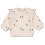 Sweater AOP embroidery relaxed fit - Let Your Dreams Blossom - Offwhite