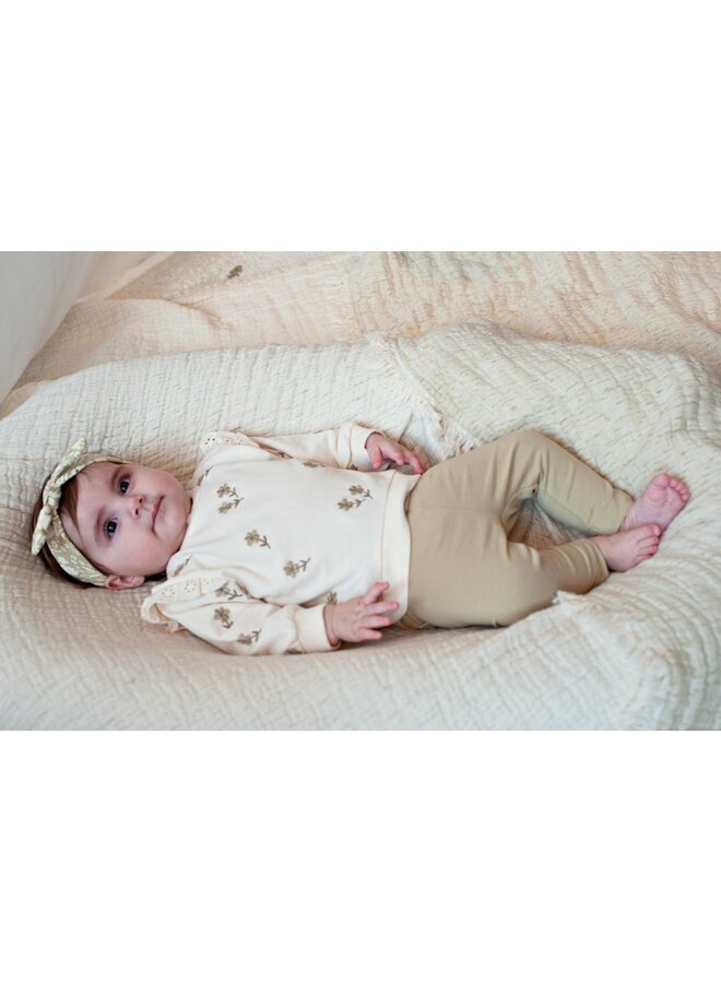 Sweater AOP embroidery relaxed fit - Let Your Dreams Blossom - Offwhite