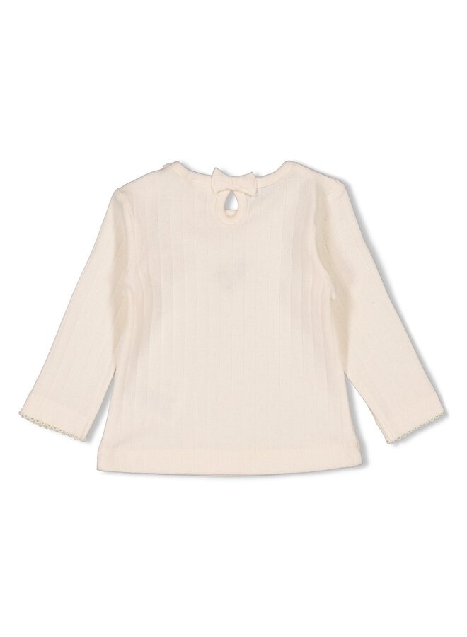 Feetje - Longsleeve pointelle rib - Let Your Dreams Blossom - Offwhite