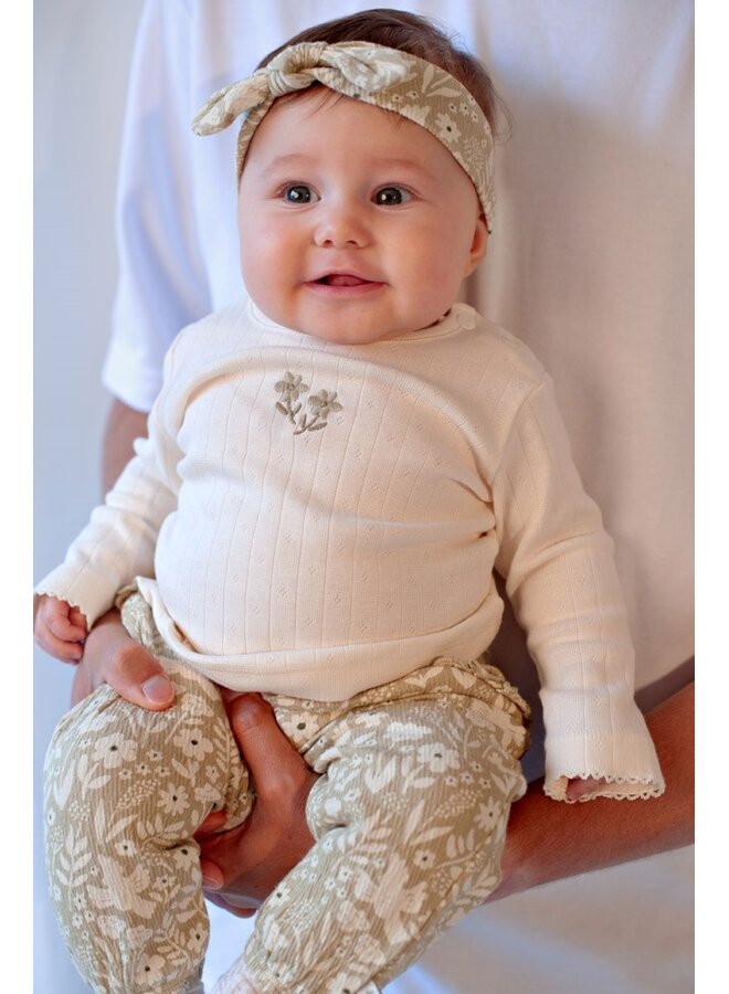 Feetje - Longsleeve pointelle rib - Let Your Dreams Blossom - Offwhite