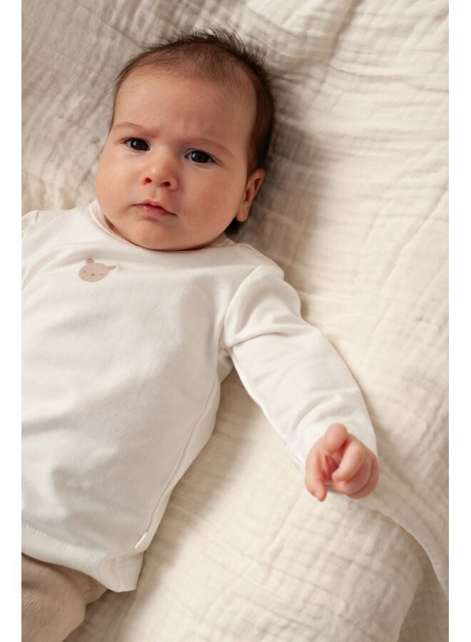 Feetje - Longsleeve embroidery beer - The Knits - Offwhite