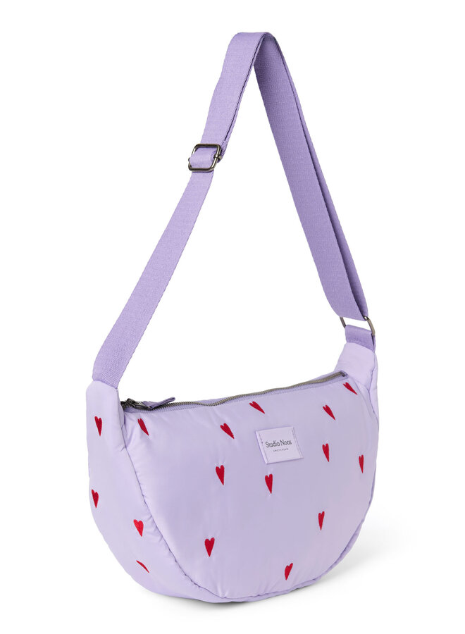 Studio Noos - Puffy adult fanny pack - Purple hearts