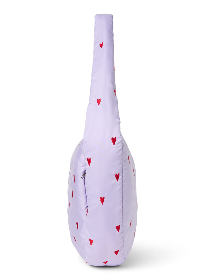 Studio Noos - Puffy cross body bag - Purple hearts