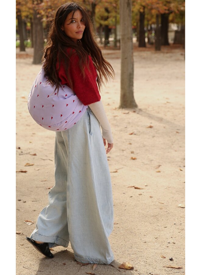 Studio Noos - Puffy cross body bag - Purple hearts