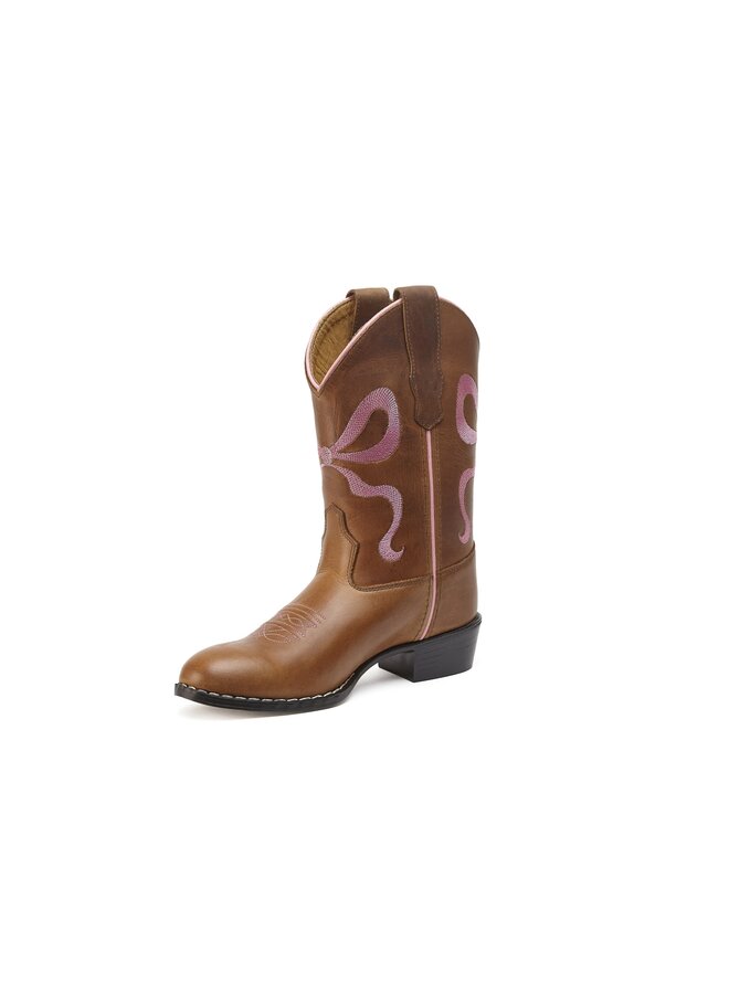 Bootstock - Bow pink - Brown